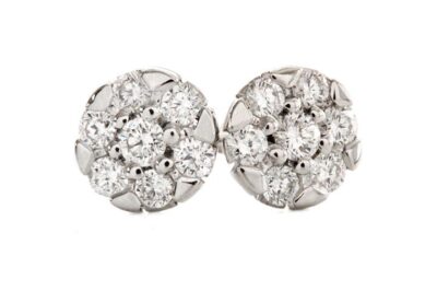 Glitz White Gold Diamond Studs