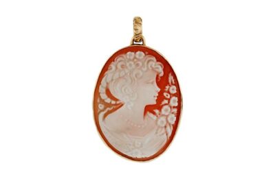 Rose Gold Cameo Pendant