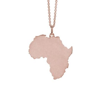 Africa Pendant in 9ct Rose Gold (med)