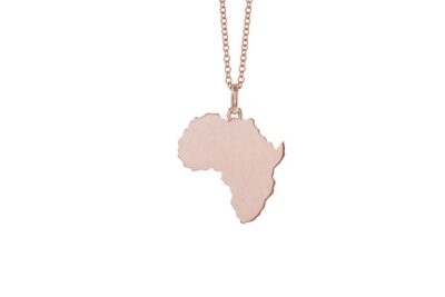 Africa Pendant in 9ct Rose Gold (sml)