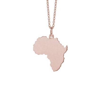 Africa Pendant in 9ct Rose Gold (sml)