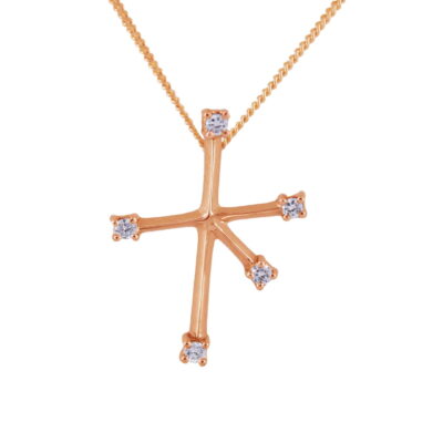 Southern Cross with Diamonds in 9ct Rose Gold