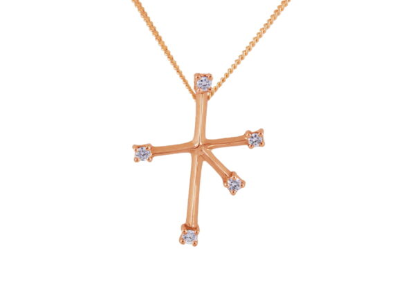 Southern Cross with Diamonds in 9ct Rose Gold