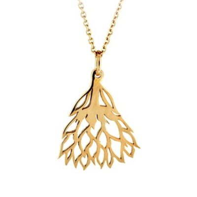 Protea Pendant in 9ct Yellow Gold