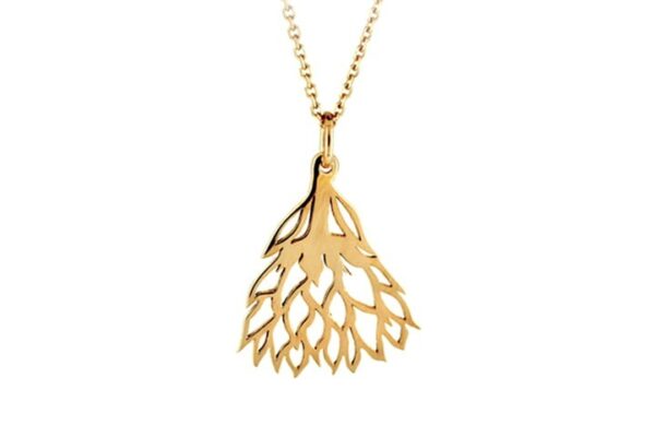 Protea Pendant in 9ct Yellow Gold