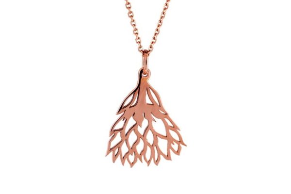 Protea Pendant in 9ct Rose Gold