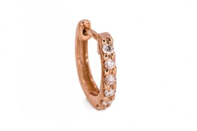 SINGLE Rose Gold Diamond Mini U-Huggy