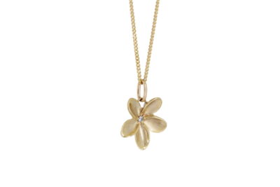 Frangipani Single Flower Pendant