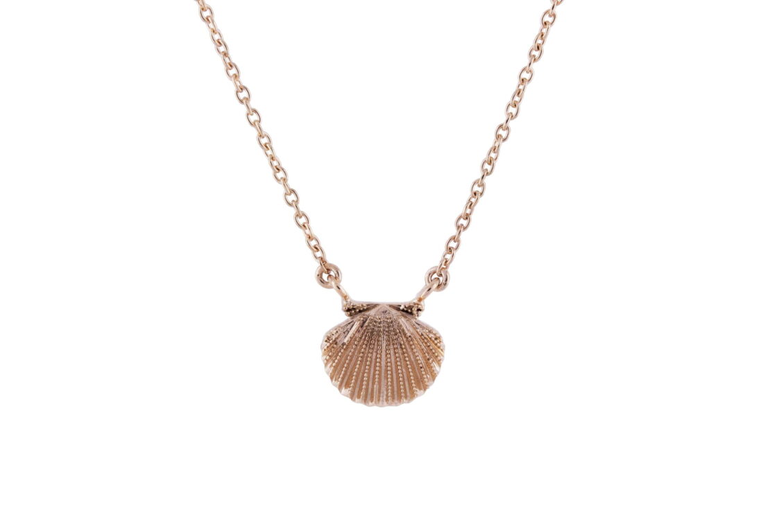 Seashell necklace in Rose Gold