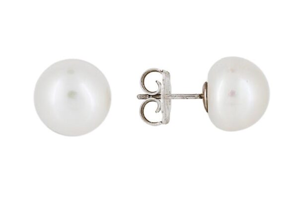 Silver Pearl Studs