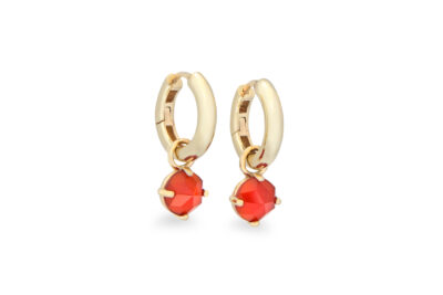 Luxury Carnelian Hoops