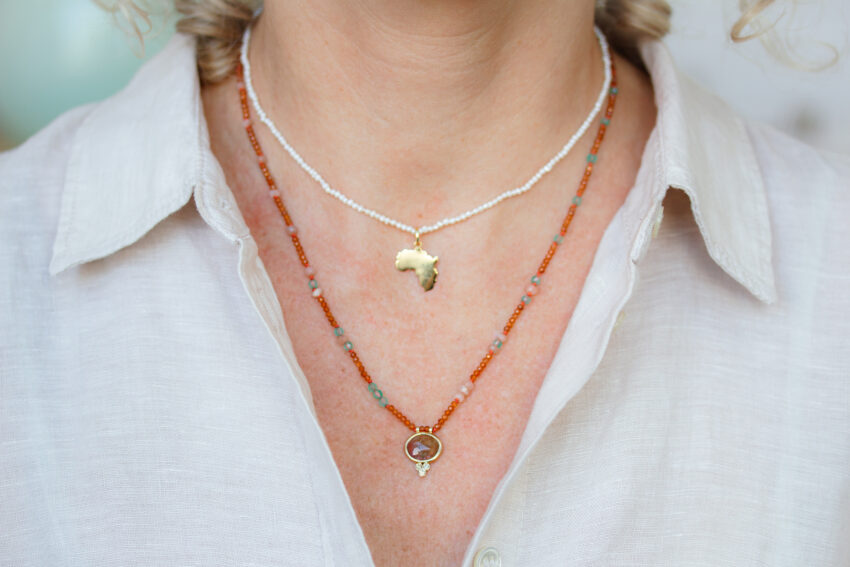 designer gem necklace