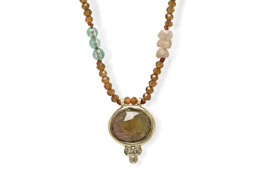designer gem necklace