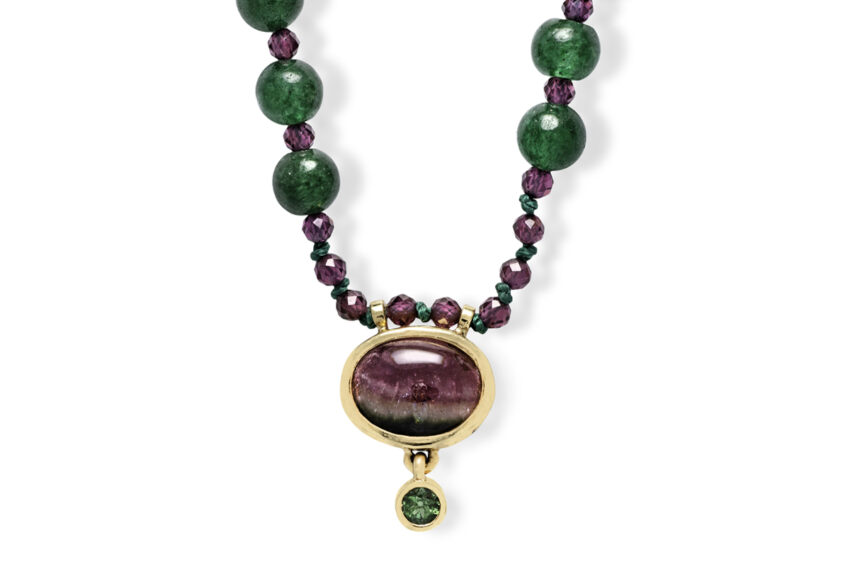 designer gem necklace