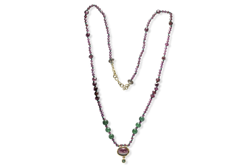 designer gem necklace