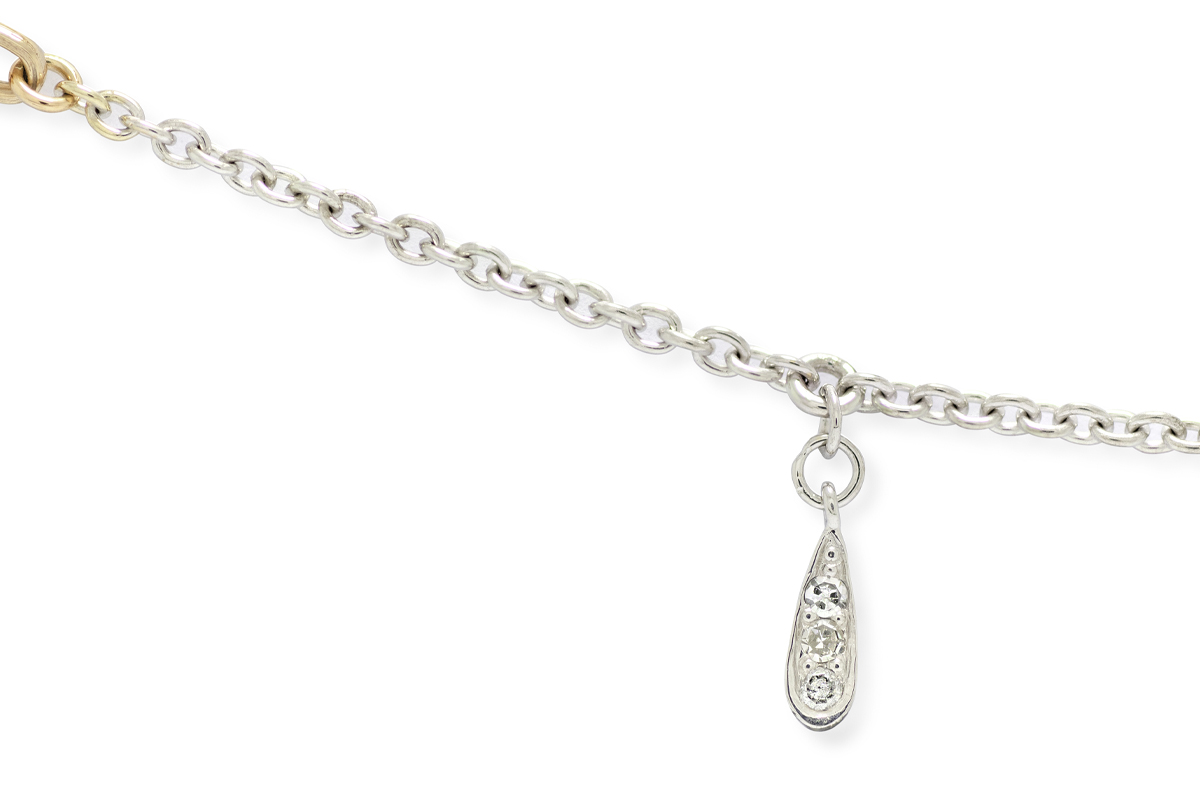 gold blue topaz necklace