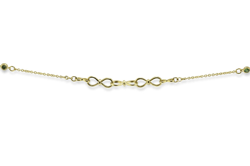 9ct Gold Infinity necklace