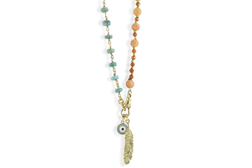 Turquoise and Carnelian necklace