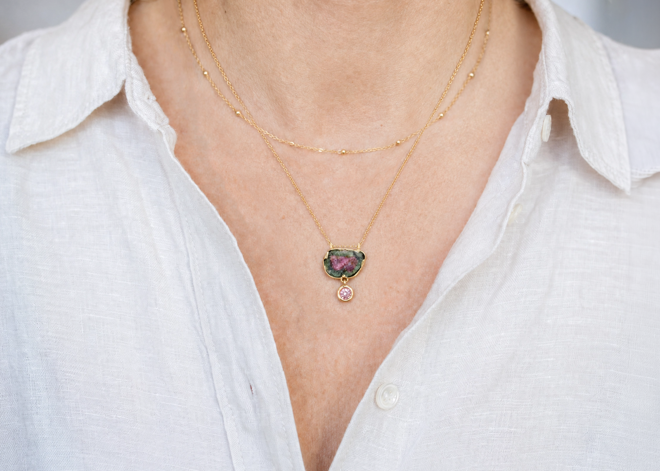 Wild Bloom Anyolite and Morganite - Image 5
