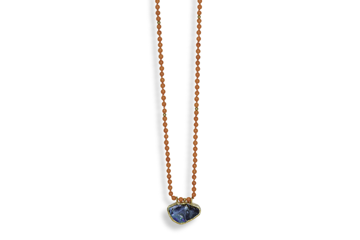 Sea Whisper – Australian Opal Necklace1