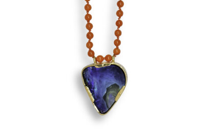 Sunlight Tide - Australian Opal & Coral Necklace