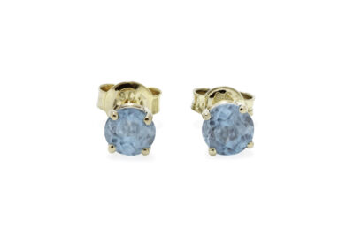 blue zircon earstuds