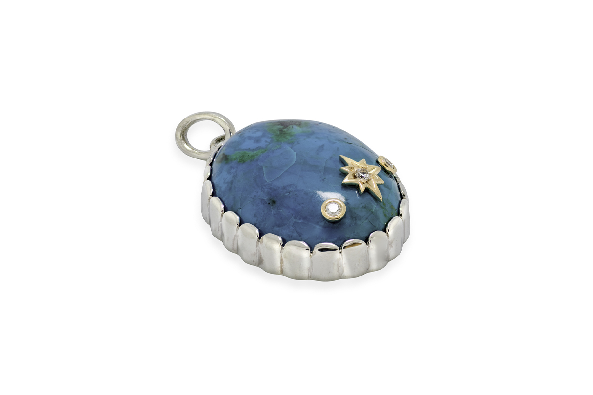 Southern Star – African Turquoise Pendant - Image 3